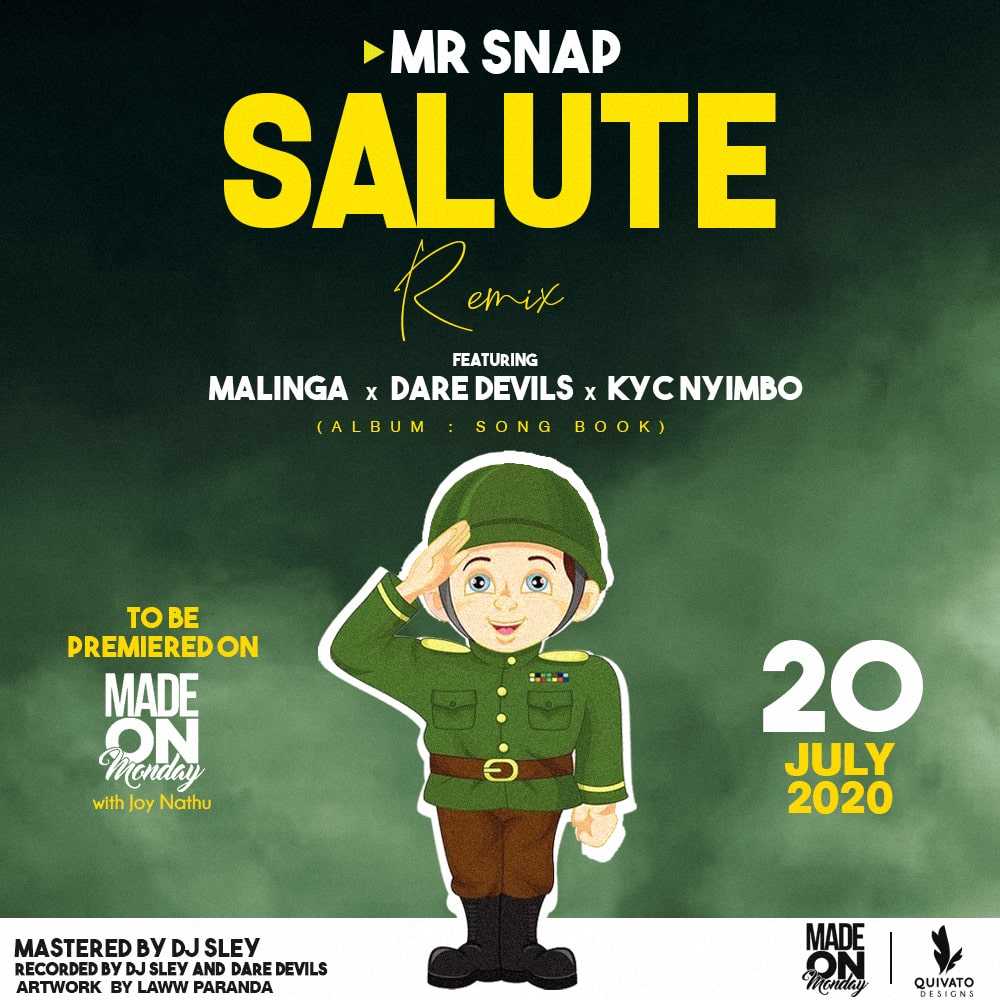 Salute Remix | Mr Snap feat Malinga x Dare Devilz x KYC Nyimbo | Hip-Hop |  XaMuzik